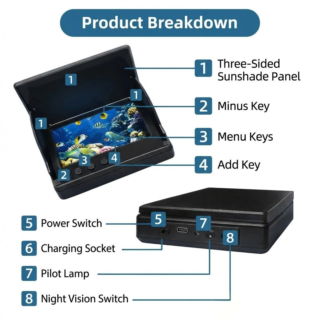 Aurisle Underwater Fishing Camera