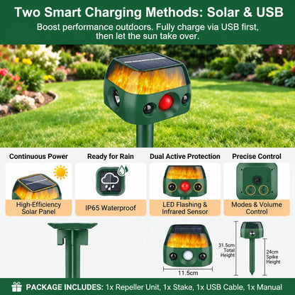 Aurisle Guardian 360™ — Solar 360° Yard Guardian
